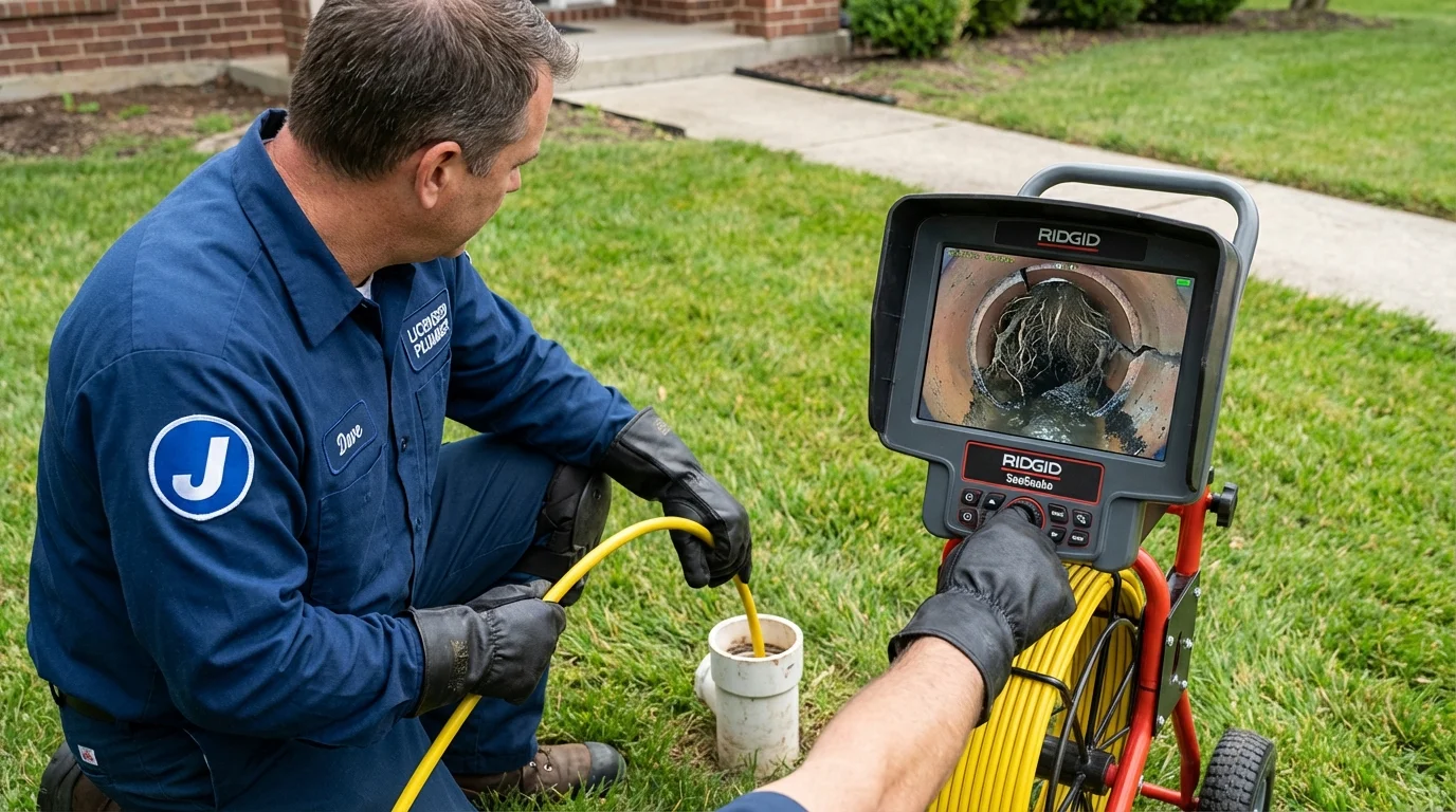 Sewer camera inspection being performed by Johns Plumbing LLC in Lovelock